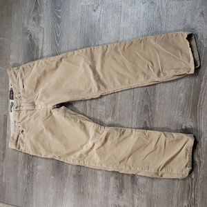 Black Brown 1826 Corduroy Feel 100% Cotton Pants Sz 36x32